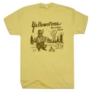 Yellowstone T Shirt  Shirts Yellowstone Shirt National Park E Bear